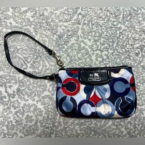 Coach Monogram Wristlet